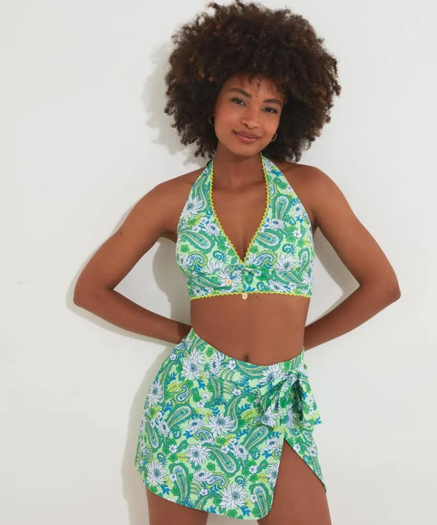 coconut_bay_bikini_top_2.webp Shop Joe Browns Coconut Bay Bikini Top Green Multi
