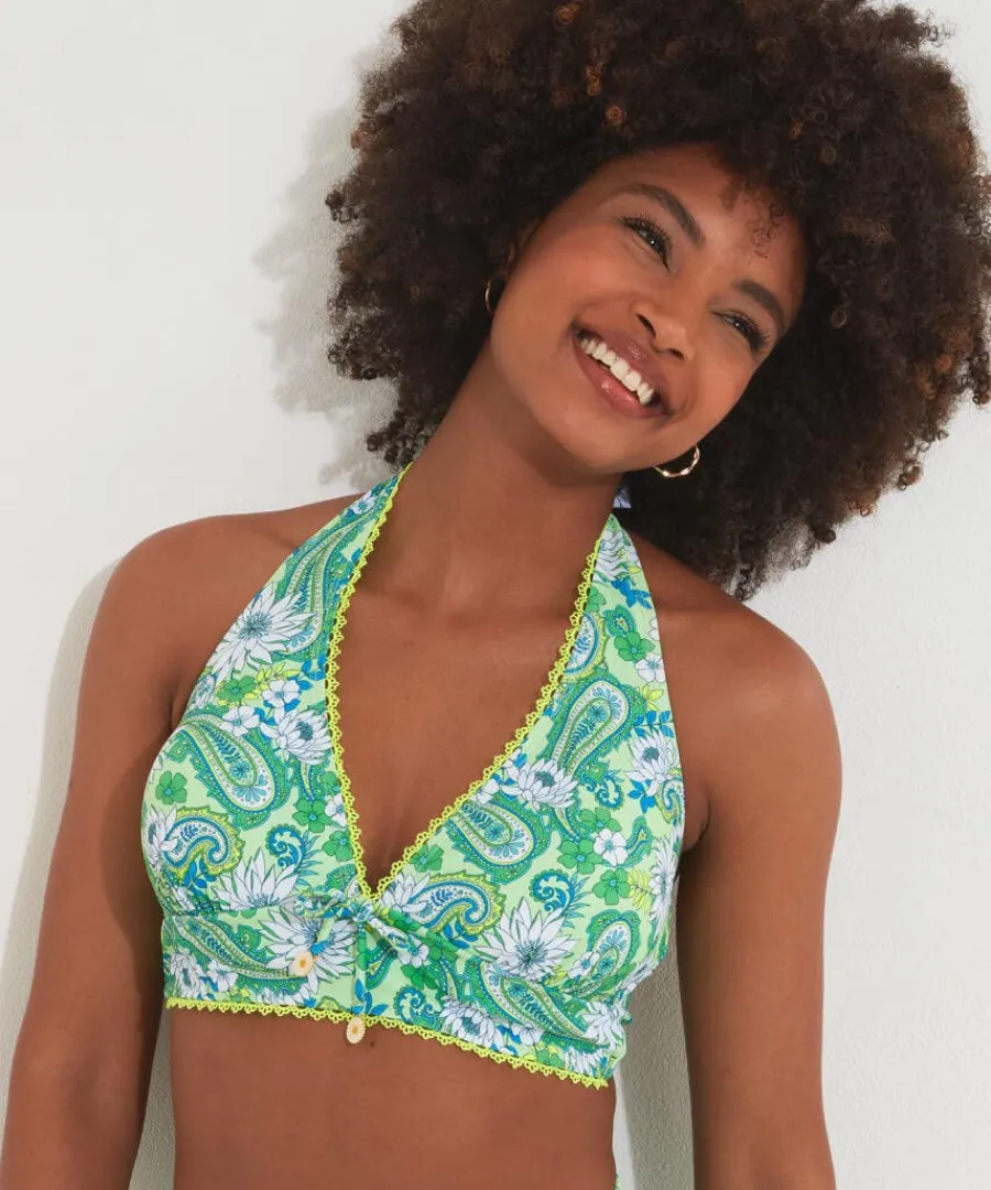coconut_bay_bikini_top_4.webp Shop Joe Browns Coconut Bay Bikini Top Green Multi