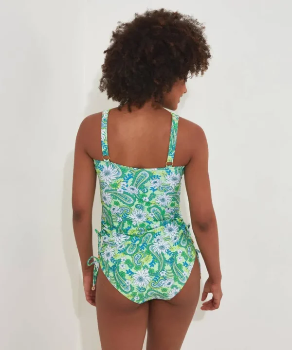 Fashion Joe Browns Coconut Bay Tankini Top Green Multi