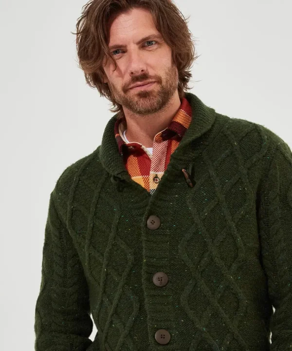 Online Joe Browns Cool In Cable Cardigan Green