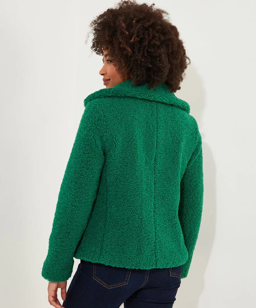 cosy_and_cute_teddy_jacke_2.webp Cheap Joe Browns Cosy And Cute Teddy Jacket Green / Ochre
