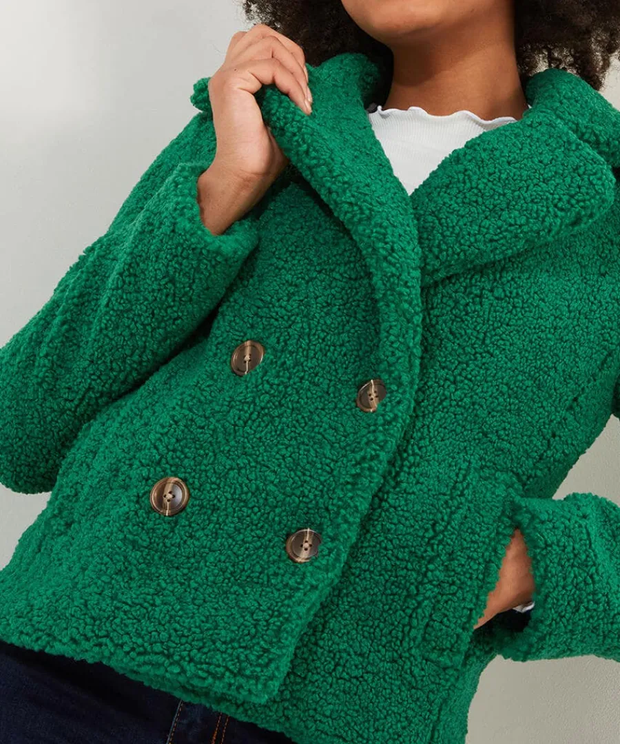 cosy_and_cute_teddy_jacke_3.webp Cheap Joe Browns Cosy And Cute Teddy Jacket Green / Ochre