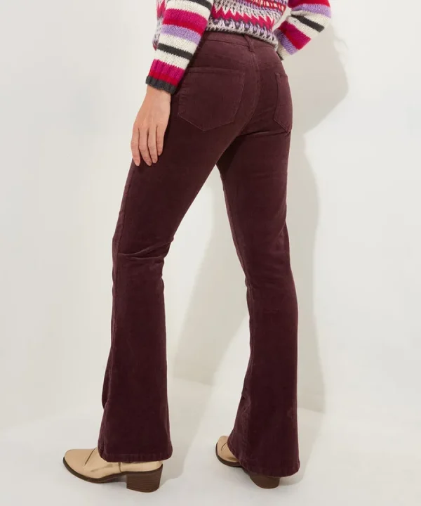 Fashion Joe Browns Cosy Cabin Cord Trousers Purple