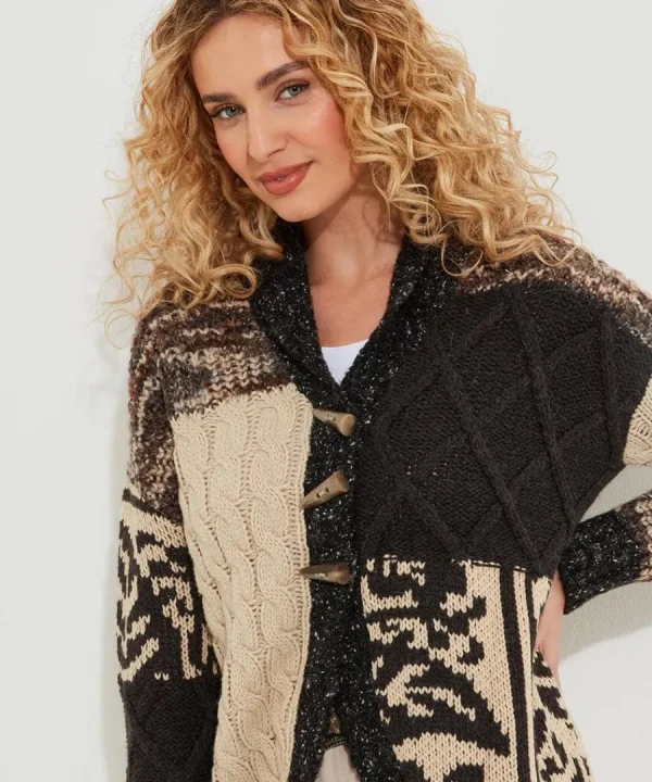 Store Joe Browns Cosy Days Cutabout Cardigan Black
