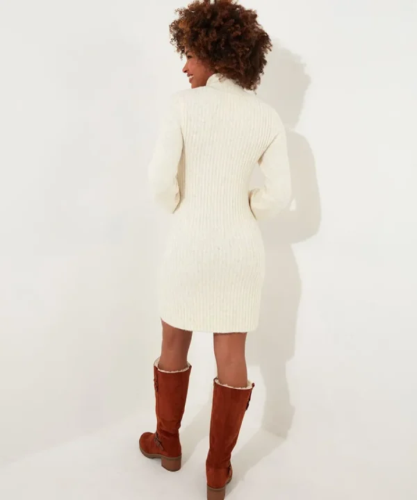 Fashion Joe Browns Cosy Nights Knitted Dress Cream