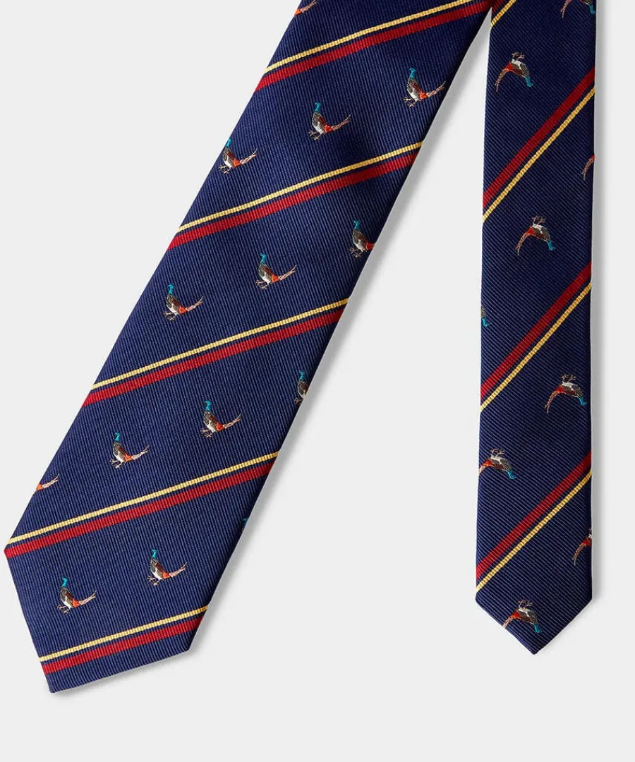 country_club_silk_tie_0.webp Best Sale Joe Browns Country Club Silk Tie Navy