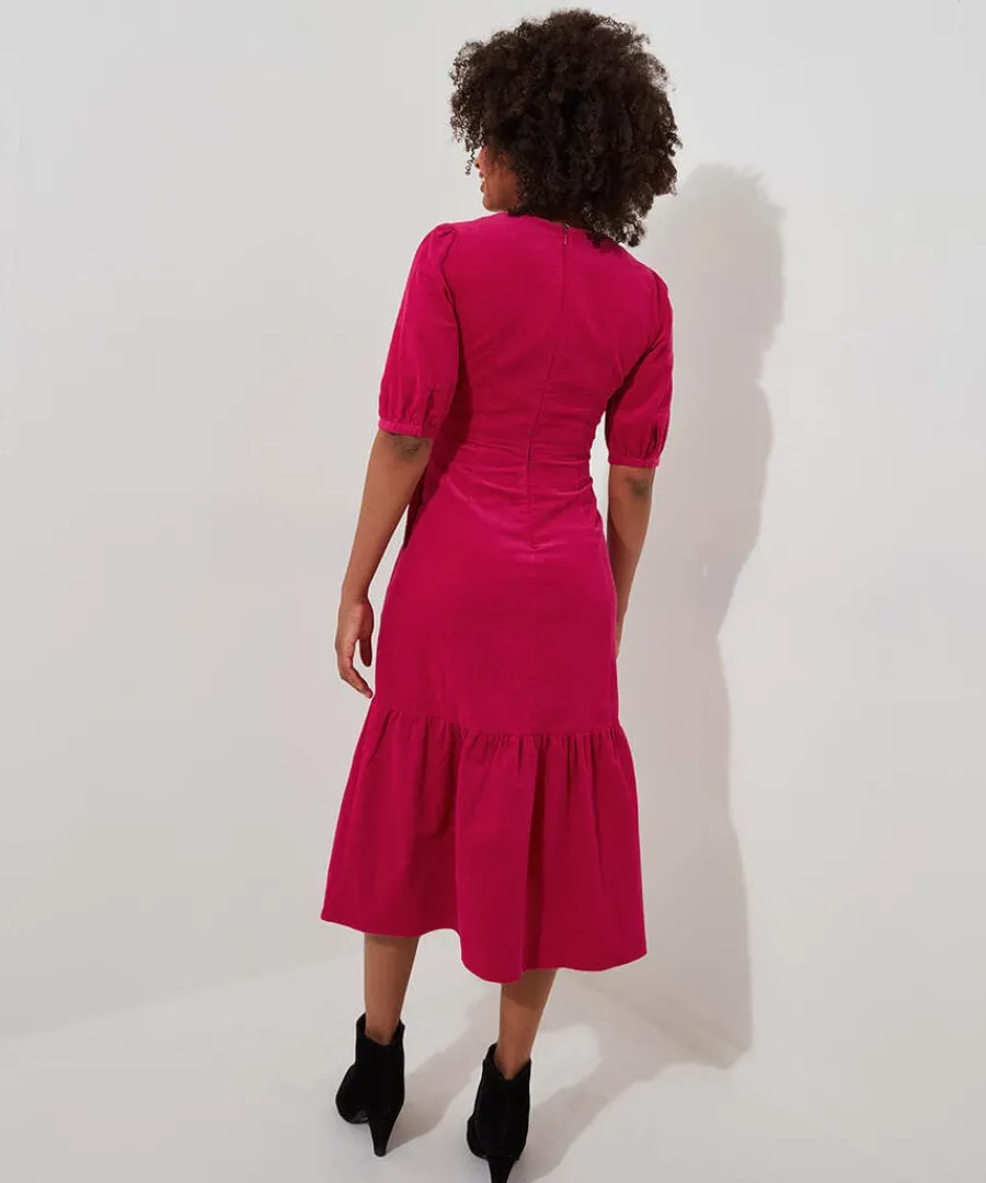 curiously_cord_dress_3.webp Fashion Joe Browns Curiously Cord Dress Pink