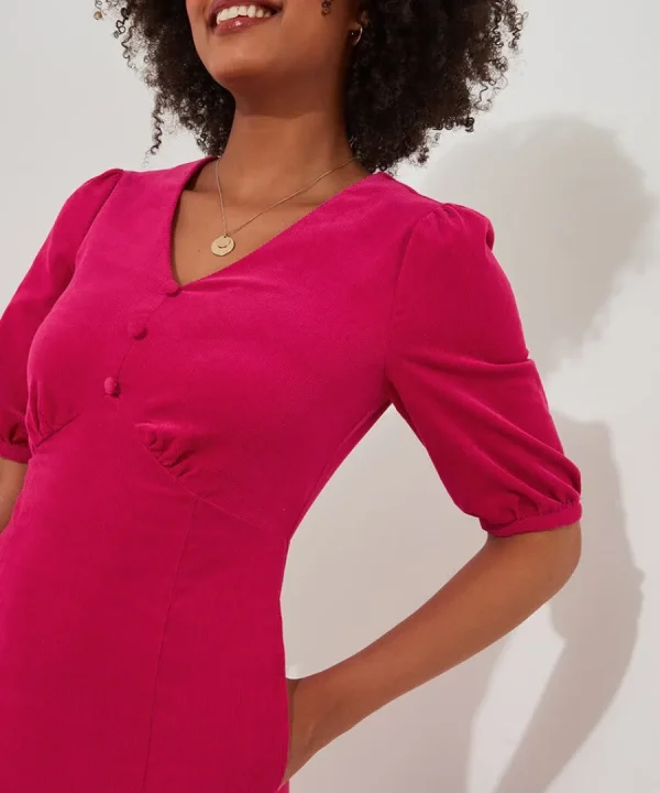 Fashion Joe Browns Curiously Cord Dress Pink