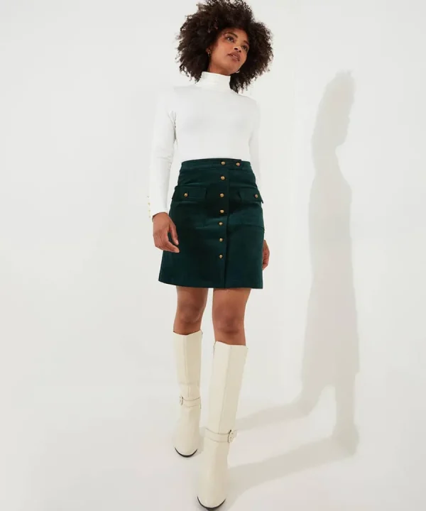 New Joe Browns Curiously Cord Skirt Forest Green