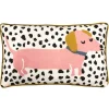 Fashion Joe Browns Dachshund Delight Boudoir Cushion White
