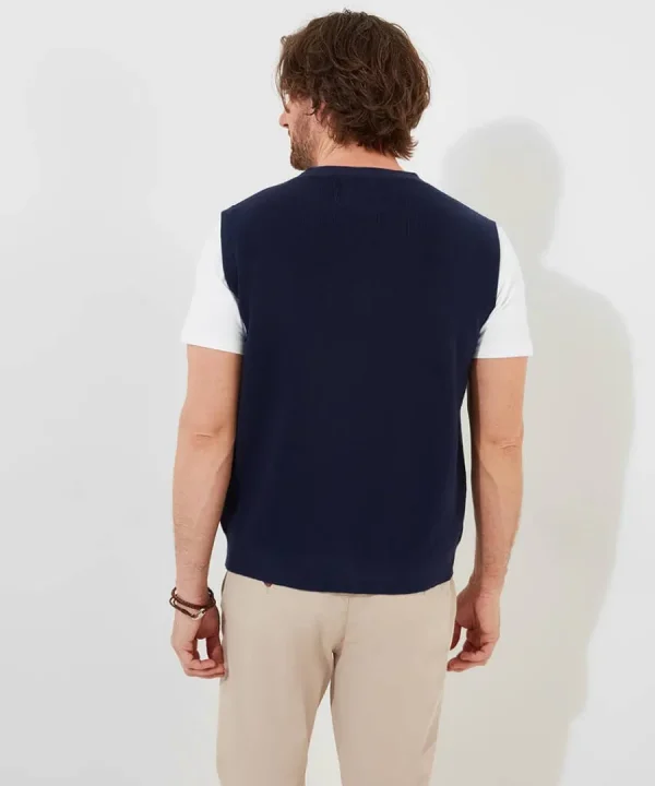 Fashion Joe Browns Dapper Knitted Waistcoat Navy