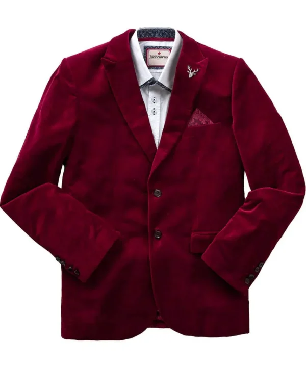 Clearance Joe Browns Dapper Velvet Blazer Firecracker