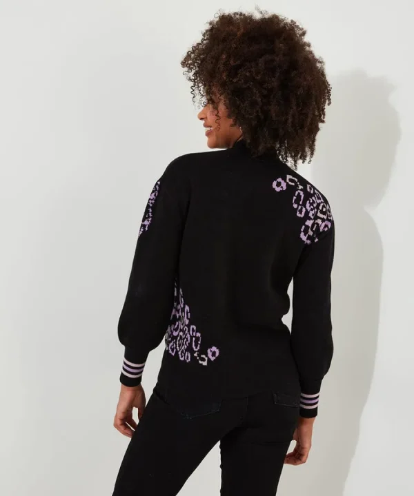 Sale Joe Browns Darcie Leopard Jumper Black