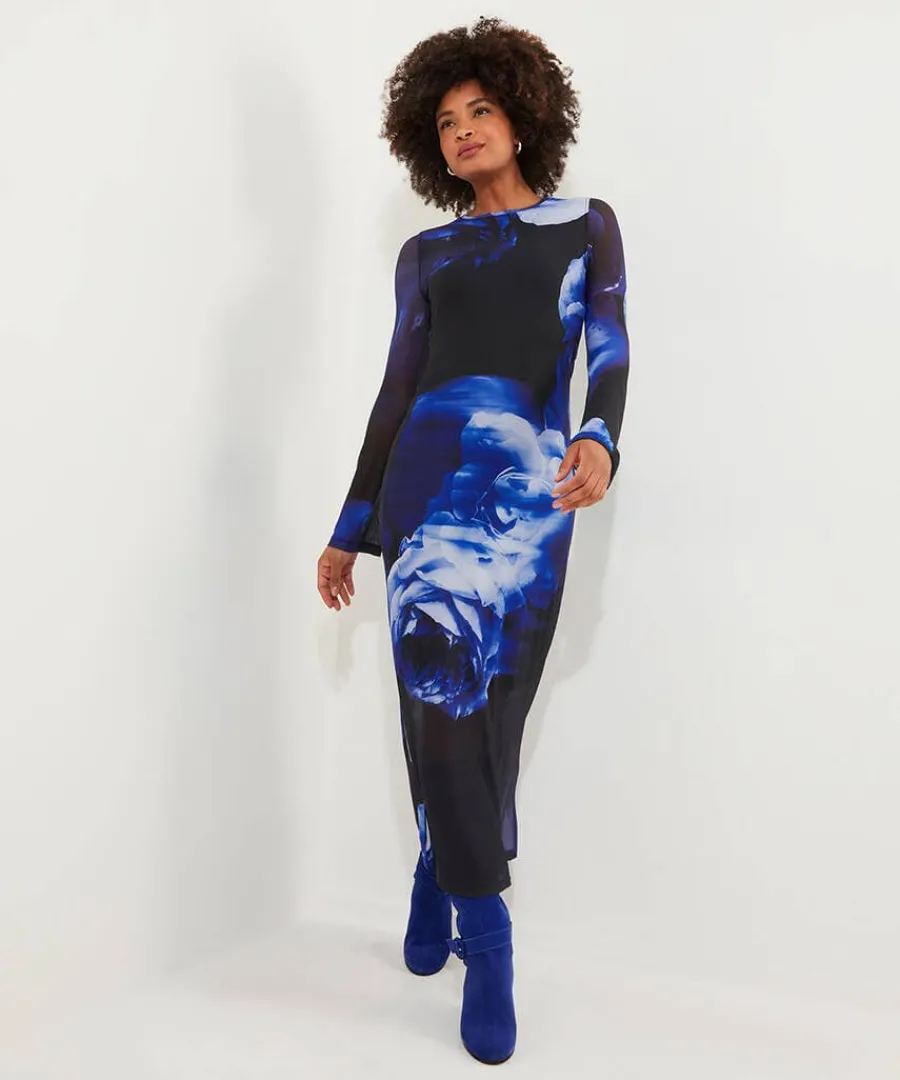 dare_to_be_different_mesh_2.webp Hot Joe Browns Dare To Be Different Mesh Dress Blue