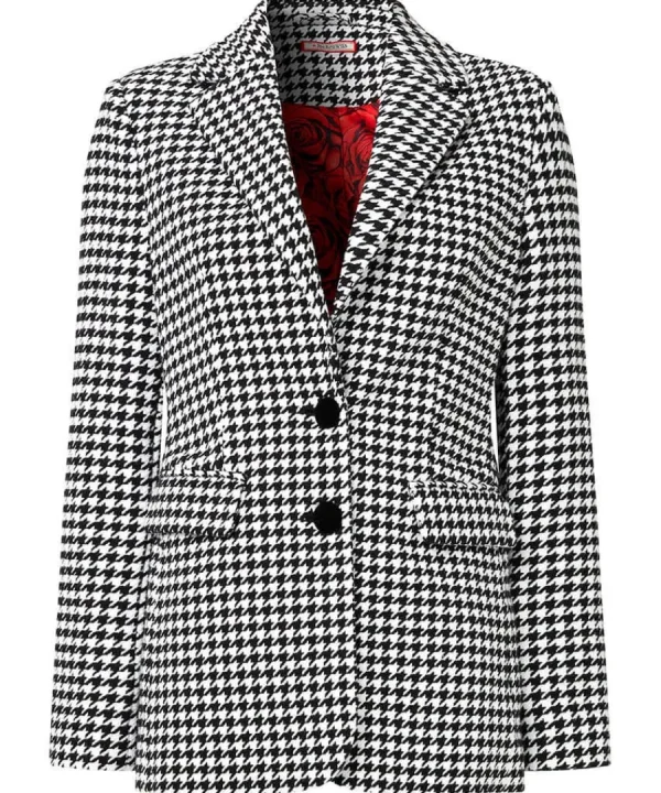 New Joe Browns Daring Dogstooth Jacket Black/White