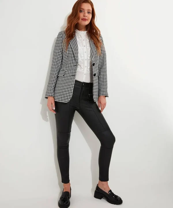New Joe Browns Daring Dogstooth Jacket Black/White