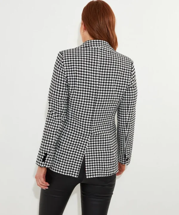 New Joe Browns Daring Dogstooth Jacket Black/White
