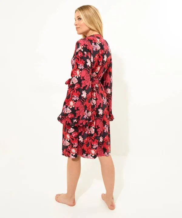 Best Sale Joe Browns Daring Dragon Dressing Gown Pink