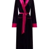 Clearance Joe Browns Daring Dragon Embroidered Velour Dressing Gown Black
