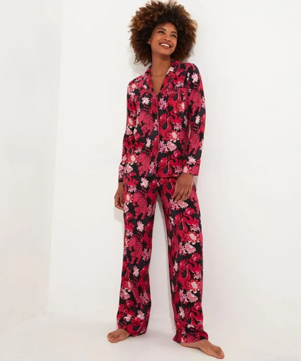 Flash Sale Joe Browns Daring Dragon Pyjama Top Pink