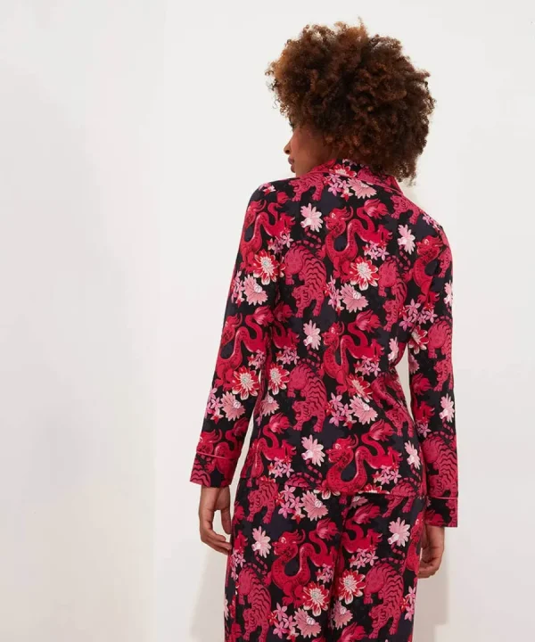 Flash Sale Joe Browns Daring Dragon Pyjama Top Pink