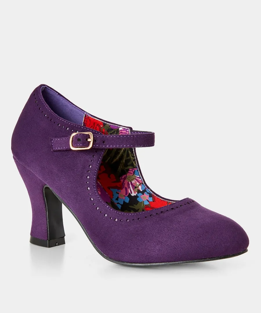 day_dreaming_vintage_styl_1.webp Sale Joe Browns Day Dreaming Vintage Style Shoes Aubergine