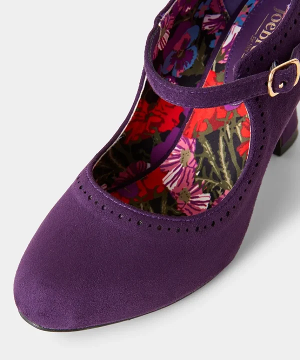 Sale Joe Browns Day Dreaming Vintage Style Shoes Aubergine