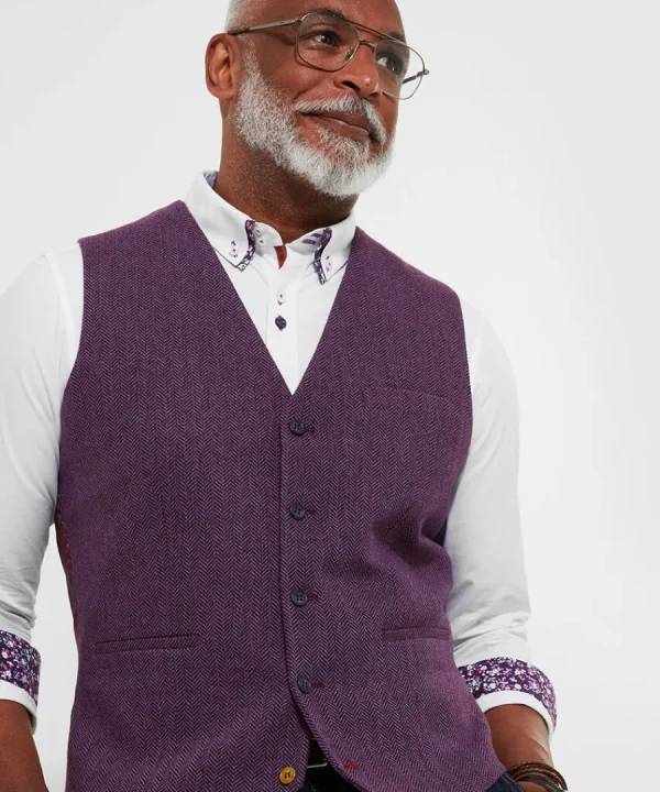 Online Joe Browns Delightful Dapper Waistcoat Purple