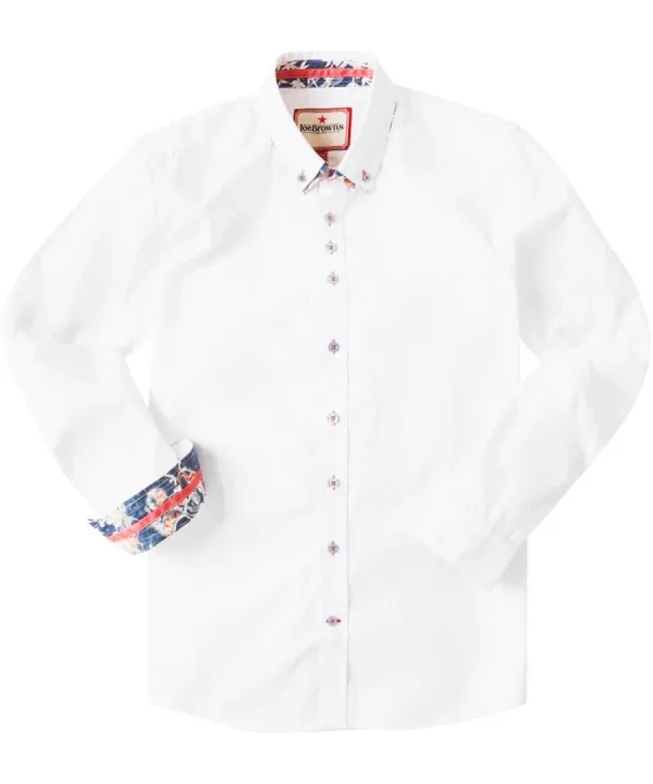 Clearance Joe Browns Delightful Double Collar Shirt White