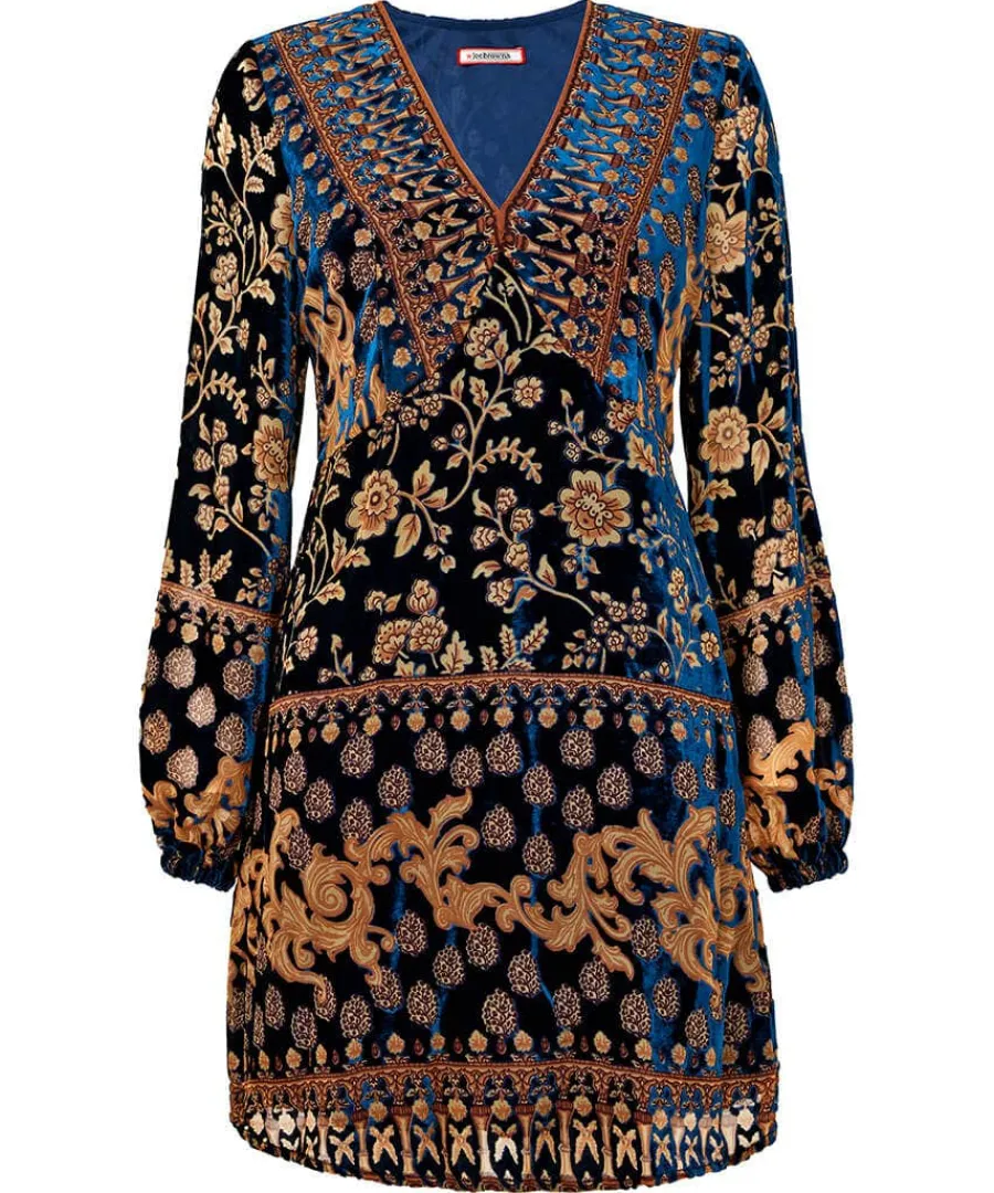 destiny_devore_tunic_0.webp Online Joe Browns Destiny Devore Tunic Midnight Blue