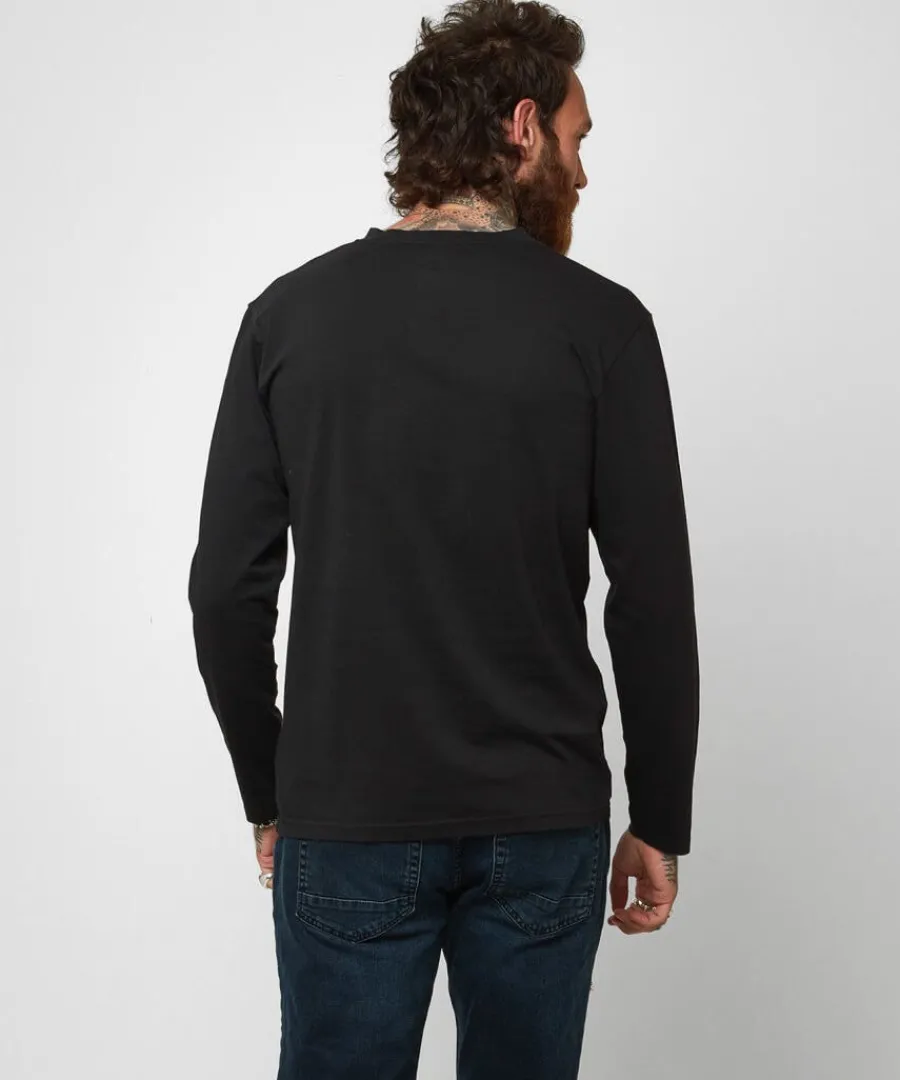 distinctive_henley_1.webp Cheap Joe Browns Distinctive Henley Black / Khaki
