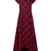Online Joe Browns Dixie Check Dress With Corsage Red