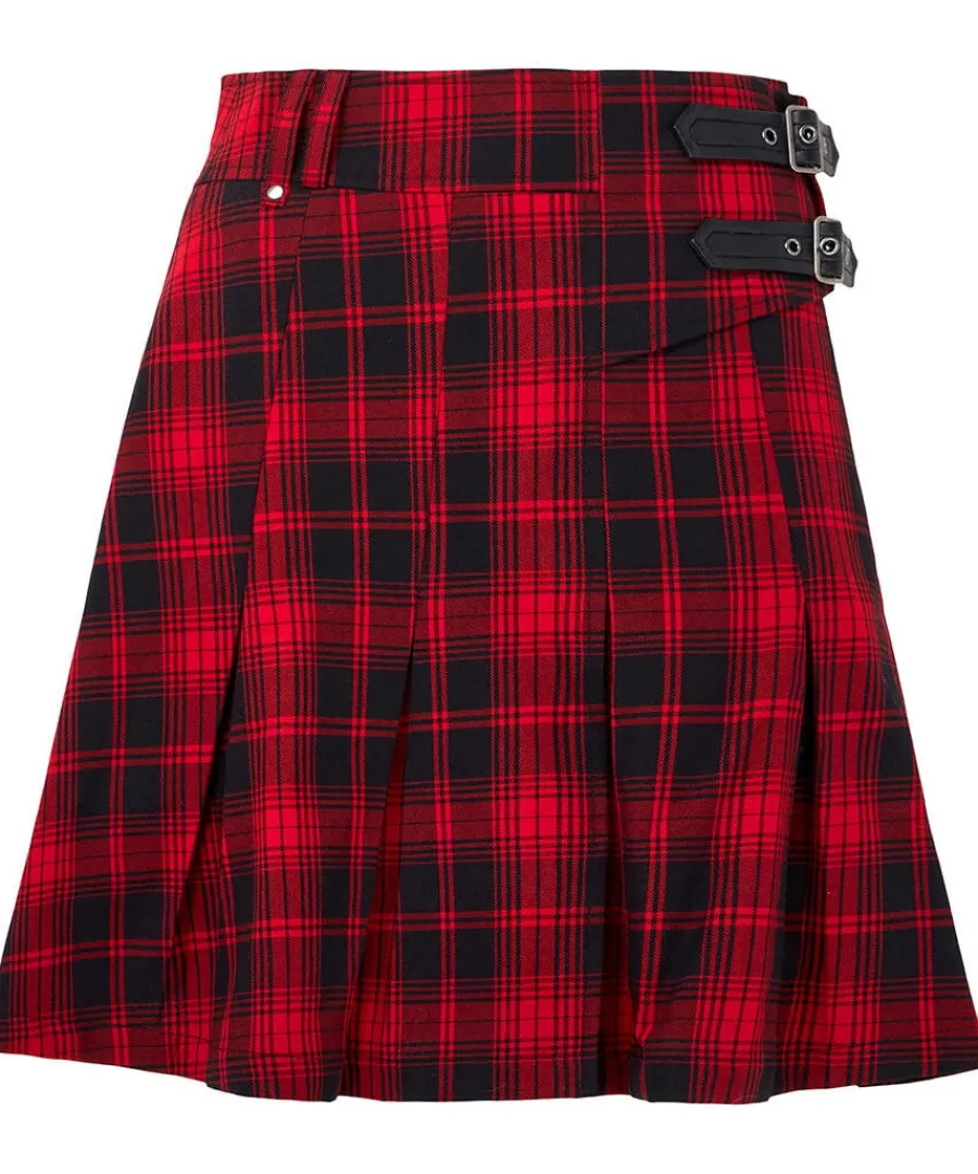 dixie_check_pleated_skirt_0.webp Store Joe Browns Dixie Check Pleated Skirt Red