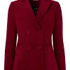 Shop Joe Browns Double Breasted Cord Jacket Berry
