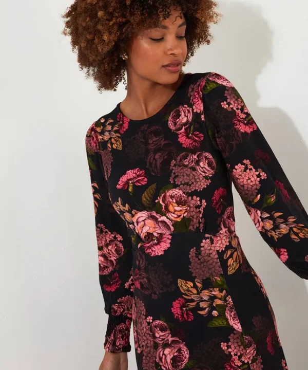 Discount Joe Browns Dramatic Florals Jersey Dress Black