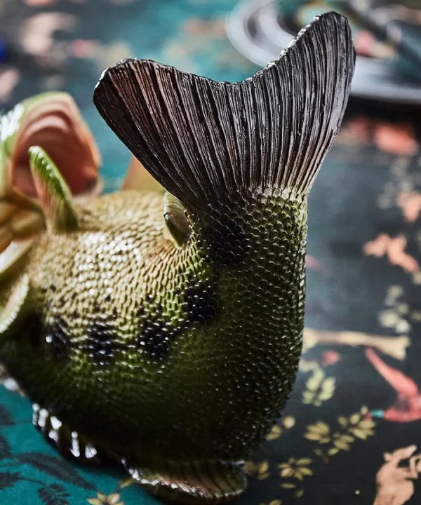 Fashion Joe Browns Drinks Like A Fish Wine Bottle Holder Green