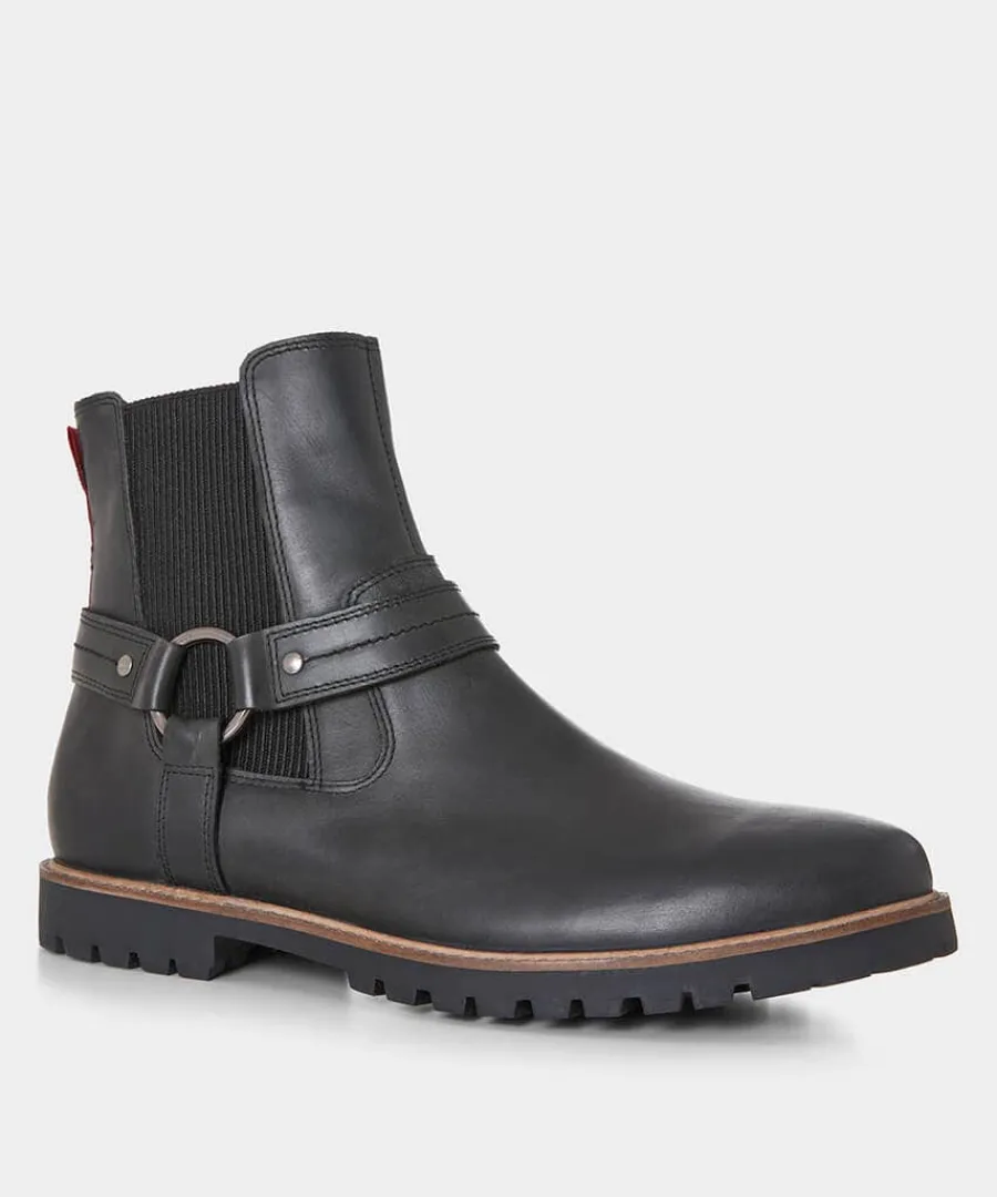 eagle_pass_oiled_biker_bo_1.webp Clearance Joe Browns Eagle Pass Oiled Biker Boots Black