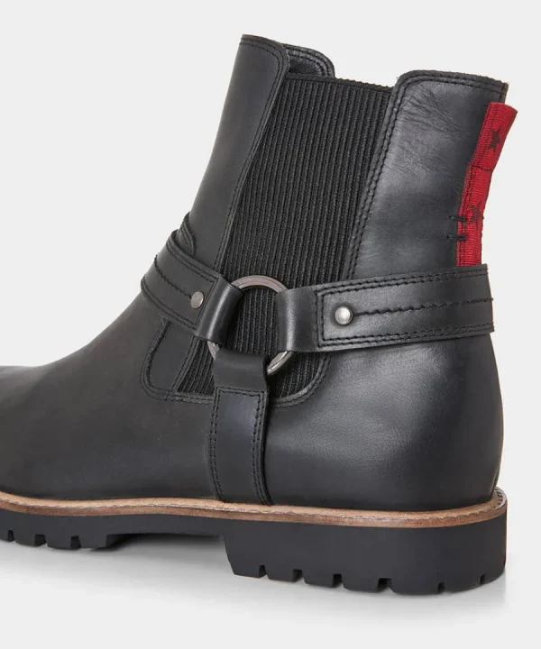 Clearance Joe Browns Eagle Pass Oiled Biker Boots Black