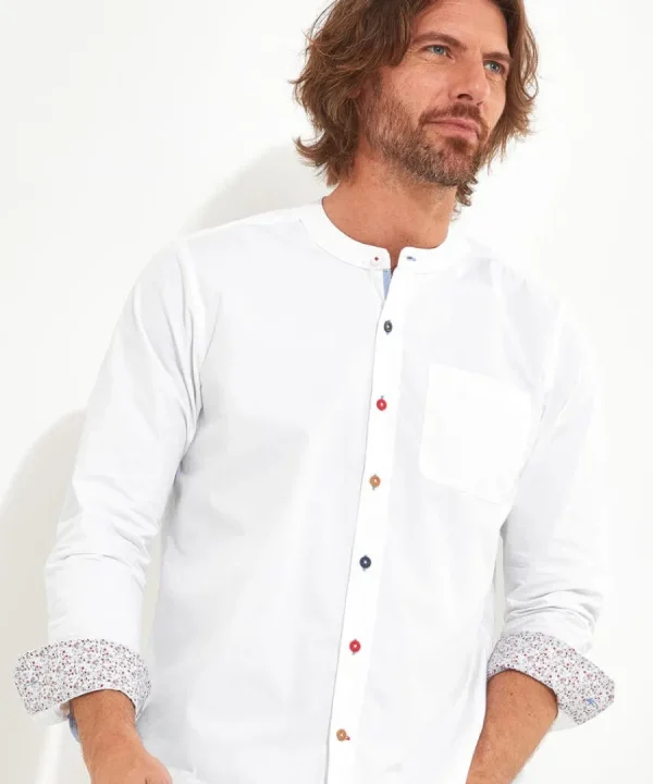 Fashion Joe Browns Easy Going Grandad Shirt White