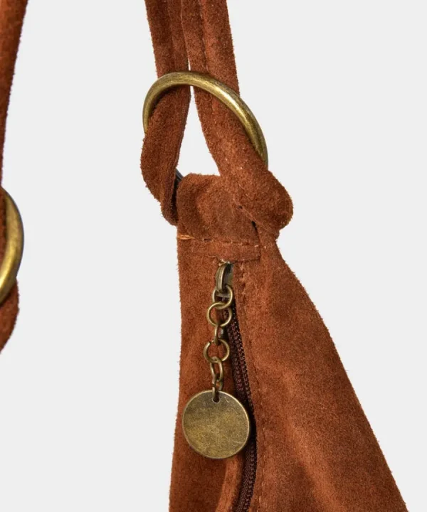 Shop Joe Browns Easy Street Hobo Suede Bag Tan
