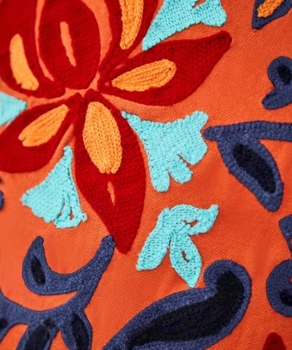 Best Joe Browns Elegant Embroidery Cushion Orange