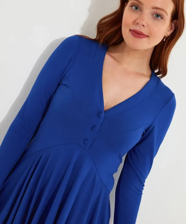 Hot Joe Browns Ellie Jersey Tunic Cobalt