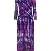 Sale Joe Browns Elsa Printed Mesh Dress Purple