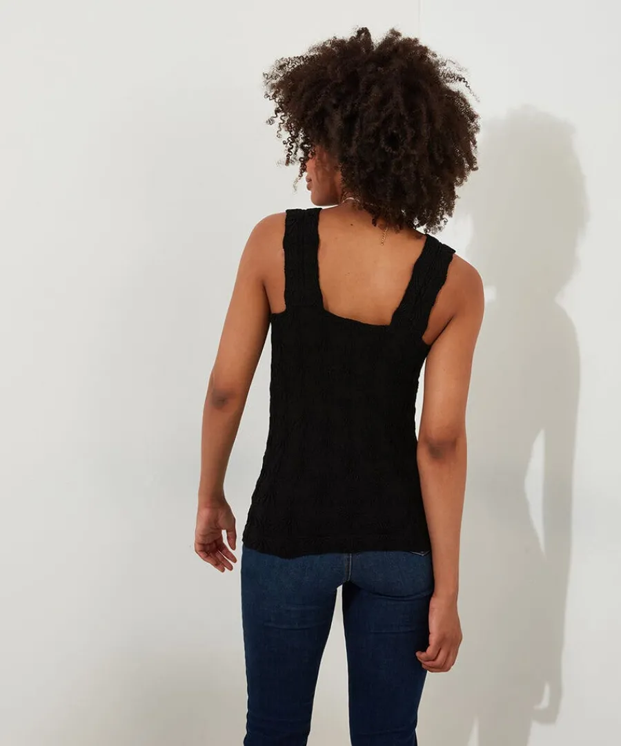 elsie_textured_vest_2.webp Best Sale Joe Browns Elsie Textured Vest Black