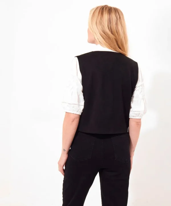 Shop Joe Browns Enchanting Embroidered Waistcoat Black