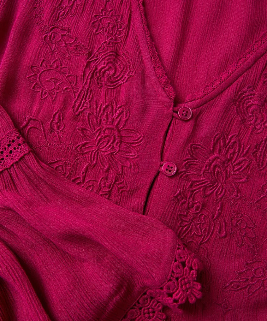 ever_so_pretty_embroidere_5.webp Sale Joe Browns Ever So Pretty Embroidered Tunic Top Pink