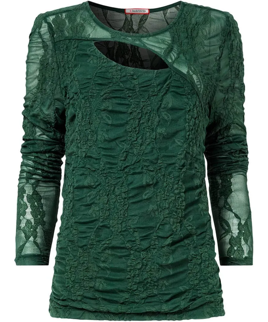 fabulous_cut_out_detail_t_0.webp Cheap Joe Browns Fabulous Cut Out Detail Top Forest Green
