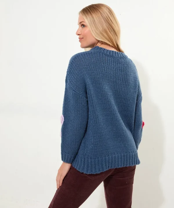 Best Joe Browns Fabulous Floral Applique Jumper Navy