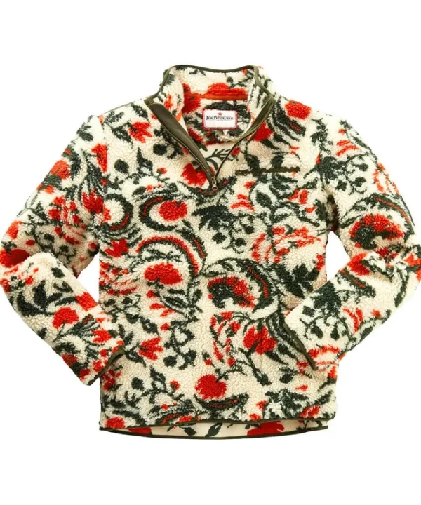 Sale Joe Browns Fabulous Floral Fleece Cream