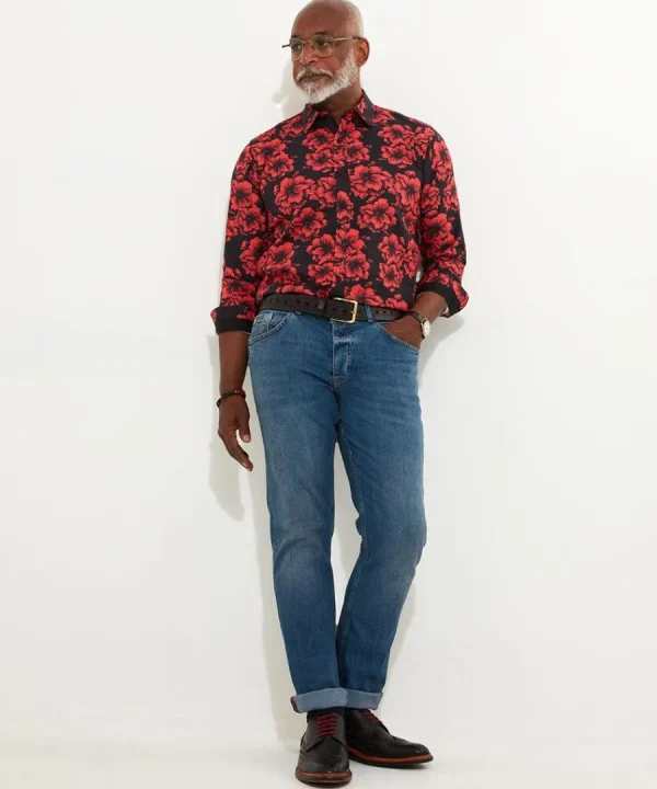 Online Joe Browns Fabulous Floral Shirt Black